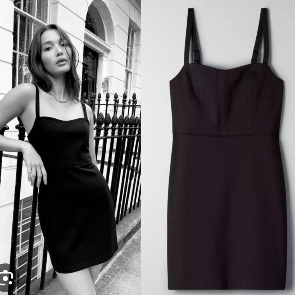 NWT Aritzia Black Mini Dress